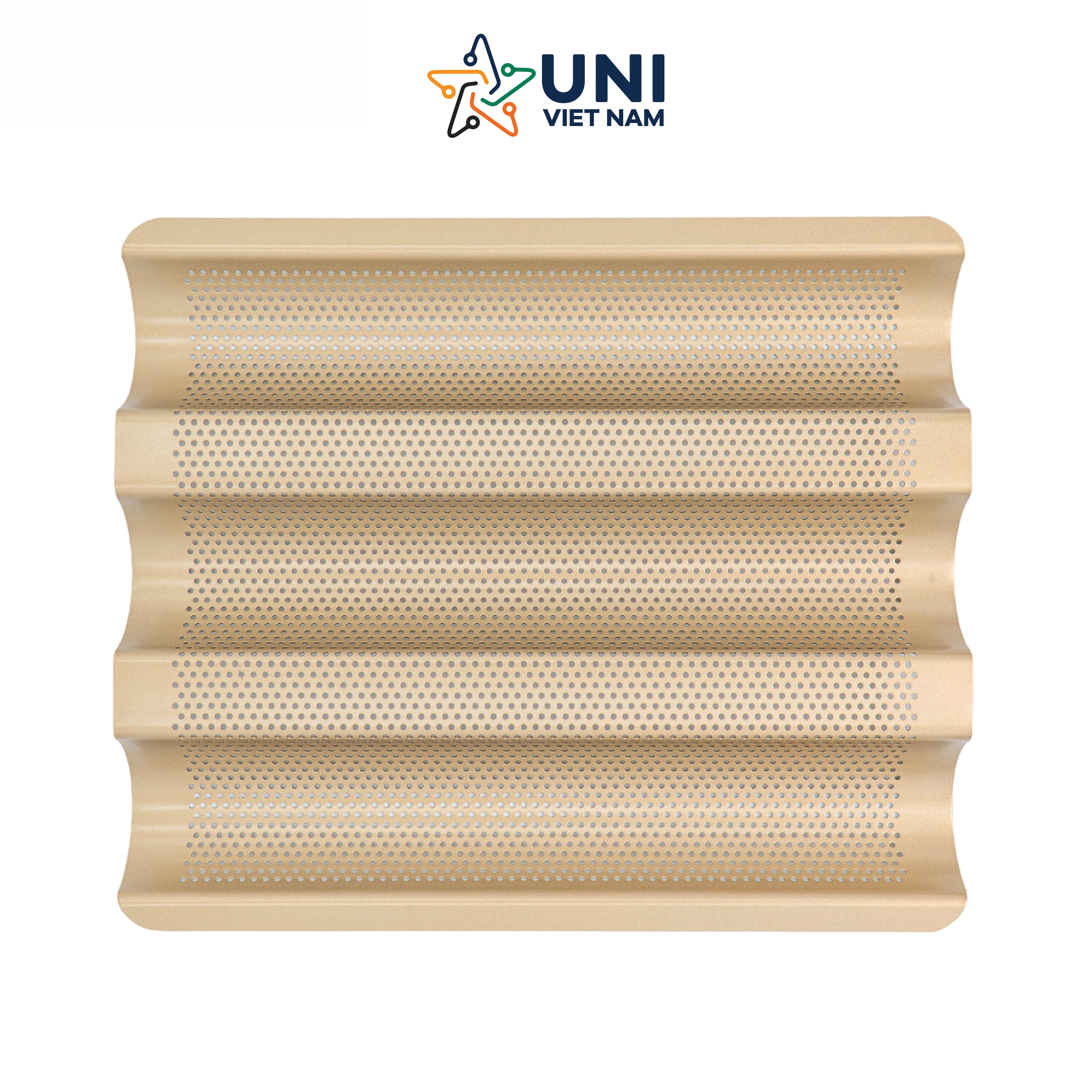 Combo Khay 3 sóng Unibaker & Phới vét kem Unibaker