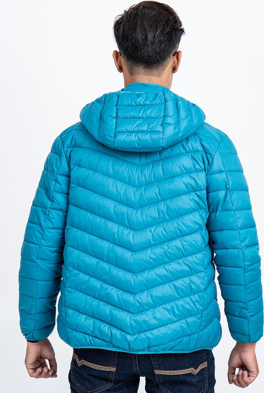 Áo Jacket nam Novelty 03 lớp lông vũ màu xanh Coban NJKMMTMNLR1805344
