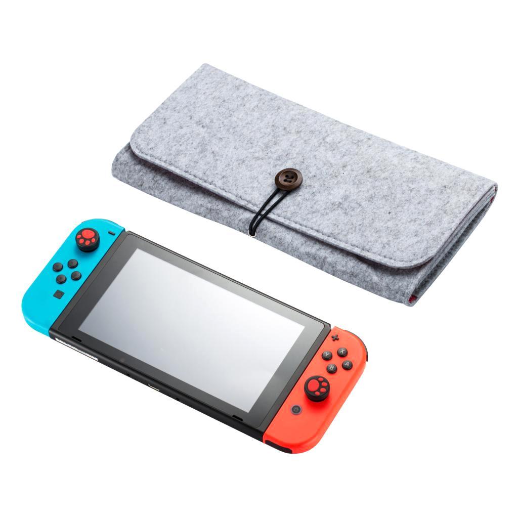 Carrying Case Felt Soft Shell Portable Pouch Travel Bag for Nintendo Switch