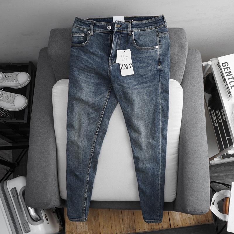 Quần jean nam xanh xước quần bò nam trẻ trung cá tính (hot) thời trang QUẦN RIN CAO CẤP HAIAN JEANS