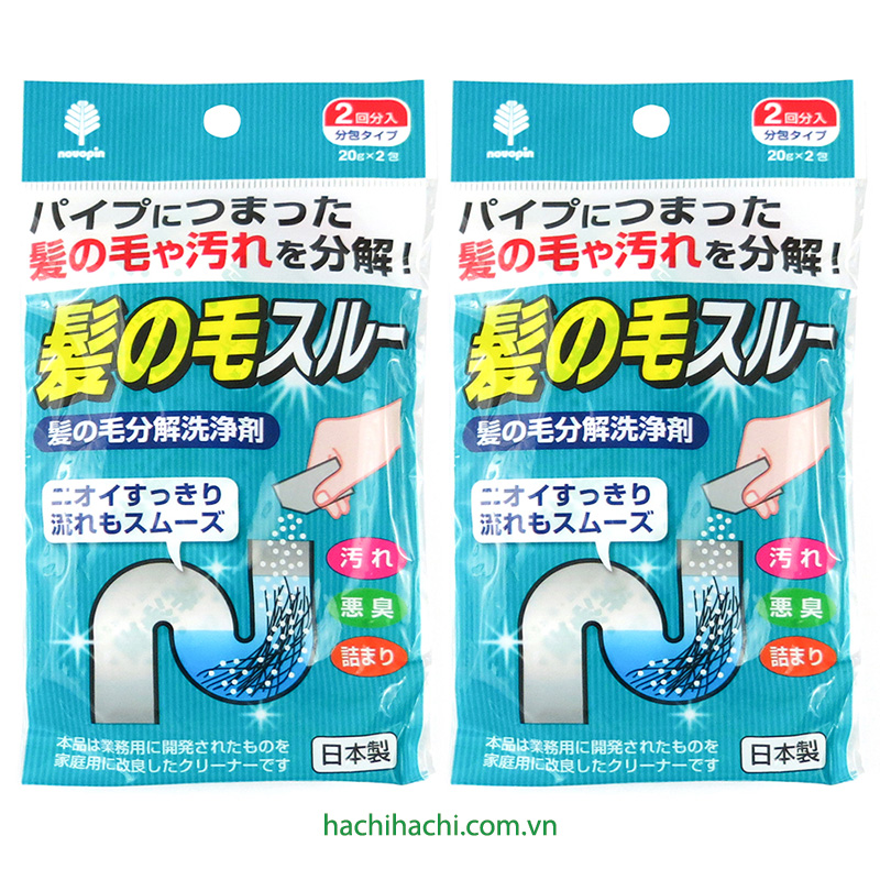 Bột làm tiêu tóc, vệ sinh đường ống 20g x 2 gói