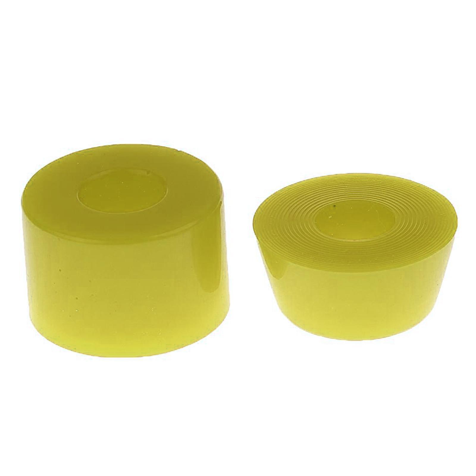 2x 4 Pieces Skateboard Bushings Longboard Truck Bushings Skateboard Cup Washers for Skateboard Trucks - Yellow 85A