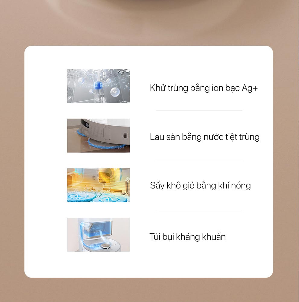 Robot Hút Bụi Lau Nhà Dreame L30s Ultra Xòe Giẻ Giặt Sấy Giẻ Nước Nóng Khử Khuẩn Ion, Camera AI Lực Hút 11.000 Pa - Hàng Chính Hãng