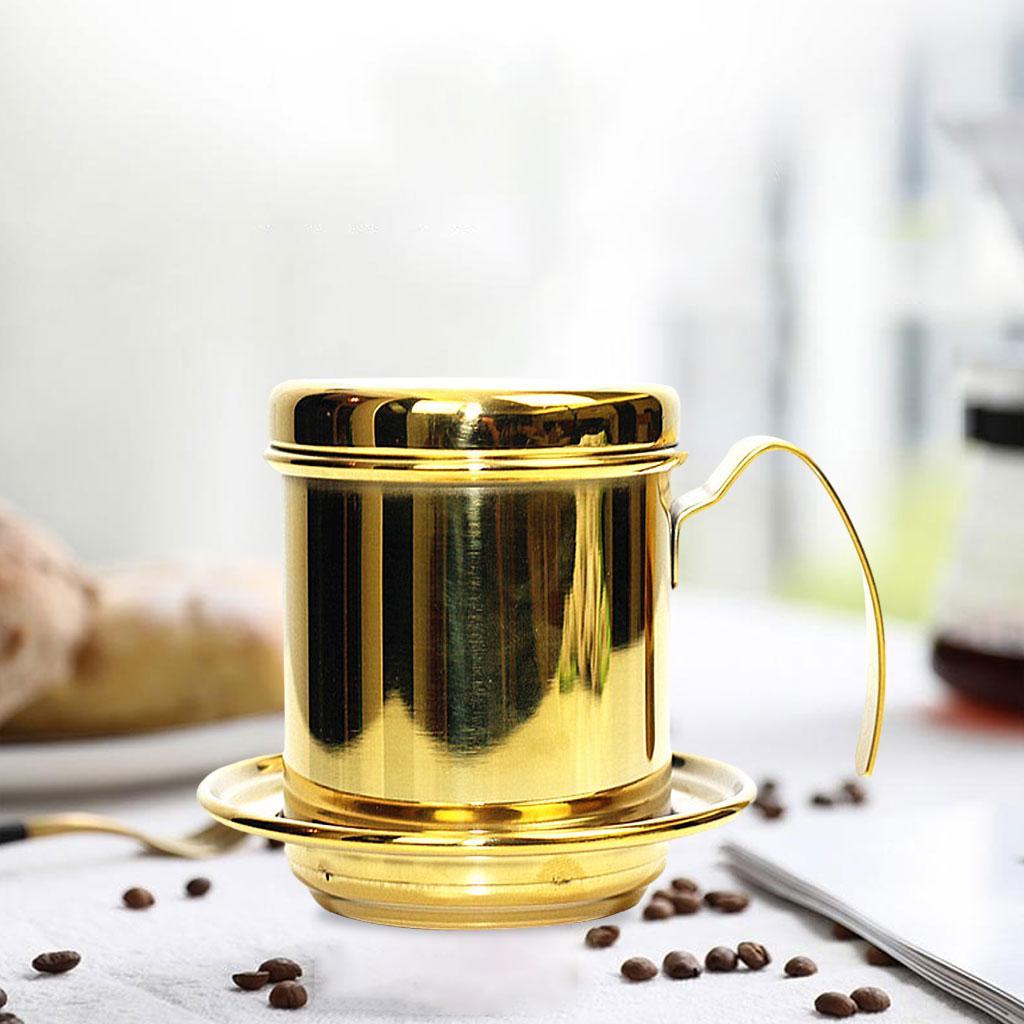 2x Durable Vietnamese Coffee Pot for Home Office Bar Kitchen Restaurant Cafe