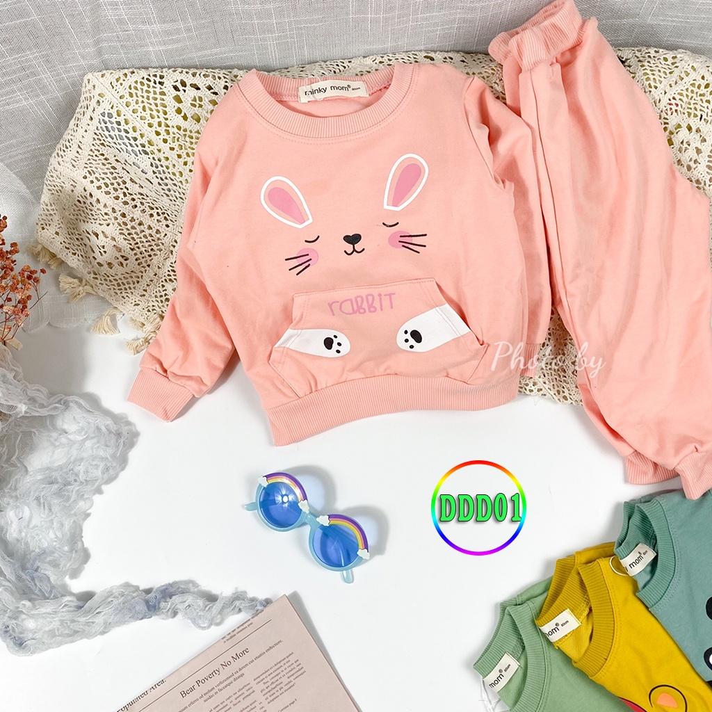 Bộ Dài Tay Cho Bé DDD01 Đồ Bộ Da Cá Cao Cấp Mềm Mịn Thoáng Mát Dễ Chịu, Thoải Mái Cho Bé