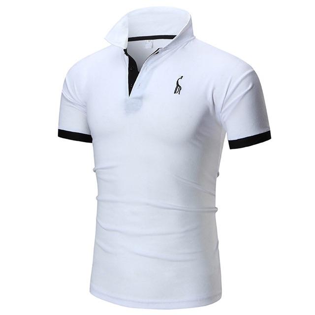 Áo thun nam polo cổ bẻ ngắn tay Tmost 44 có 2 màu đen,trắng vải cotton mềm mát