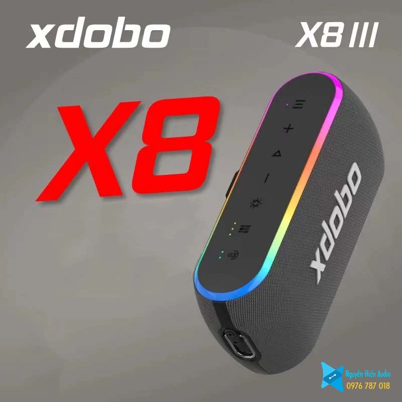 Loa Xdobo X8iii 60W siêu trầm Bluetooth 5.3 hàng chính hãng