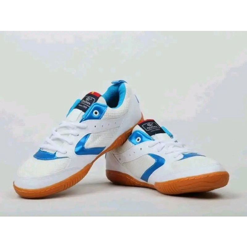 Giày cầu lông bóng chuyền chạy bộ nam nữ mã 005 đế khâu, ôm chân, da mềm thoáng khí