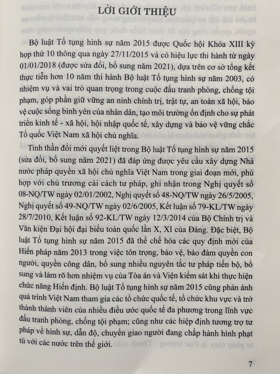 Bình Luận Khoa Học Bộ Luật Tố Tụng Hình Sự Năm 2015 ( Sửa đổi, bổ sung năm 2021)