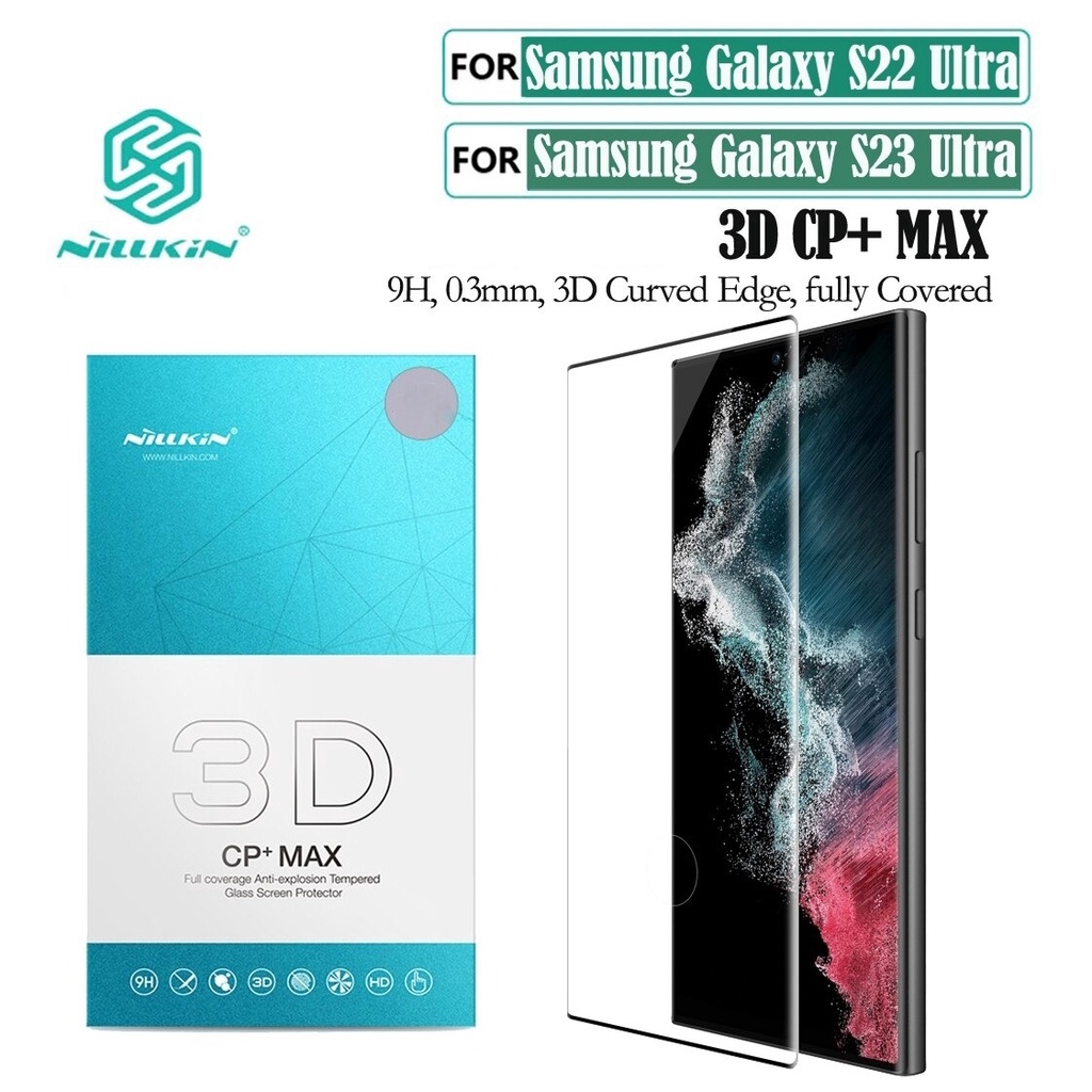 KÍNH CƯỜNG LỰC DÀNH CHO ĐIỆN THOẠI SAMSUNG GALAXY S23 ULTRA 5G - S22 ULTRA 5G NILLKIN 3D CP+MAX