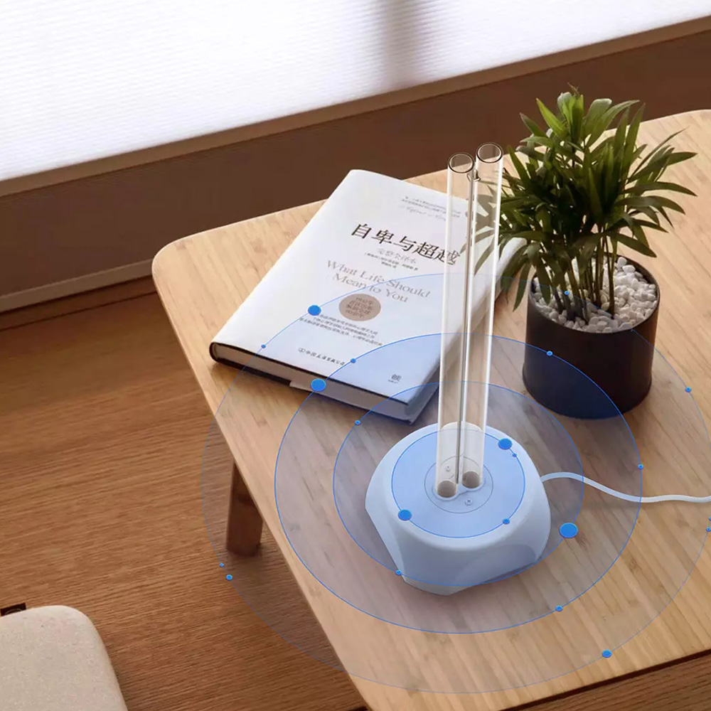 Đèn Khử Trùng 360° Xiaomi Huayi Bằng Tia UV Chế Độ Ozone Cho Diện Tích 40m²
