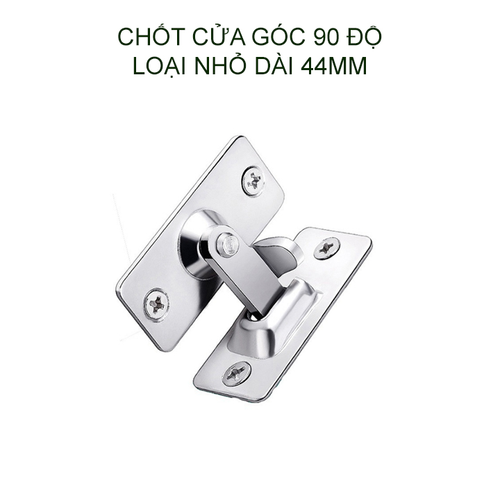 Chốt cửa trượt 90 độ làm bằng inox 304, loại nhỏ 44mm