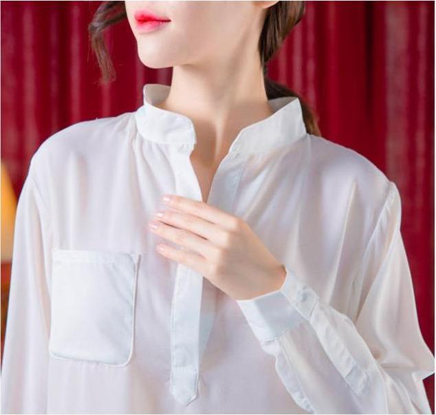 Áo Sơ Mi Mặc Ngủ Vải Cát Morie Fashion