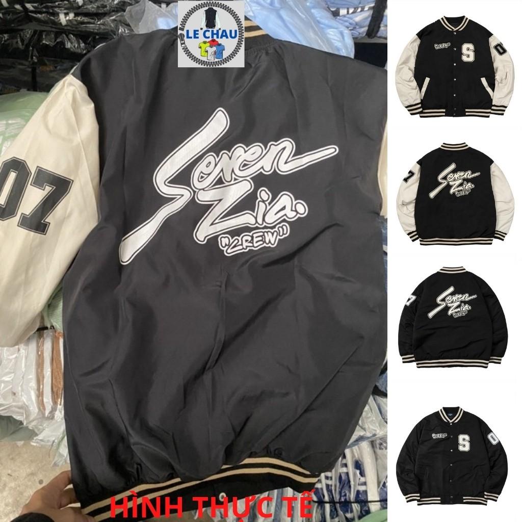 Áo khoác dù unisex form rộng áo bomber jackets nam nữ SEVEN áo khoác bóng chày street style 2 lớp dù rẻ đẹp