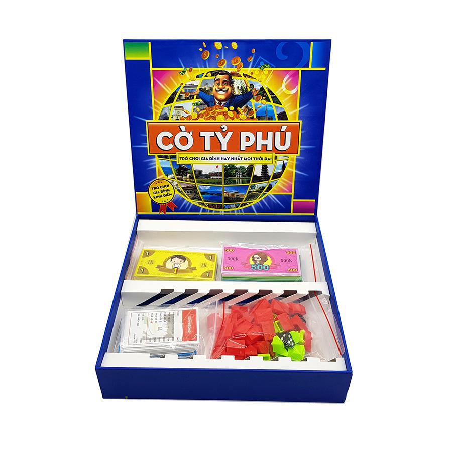 Cờ Tỷ Phú Việt Nam - Trò chơi gia đình rèn luyện tư duy kinh doanh (hộp cứng)