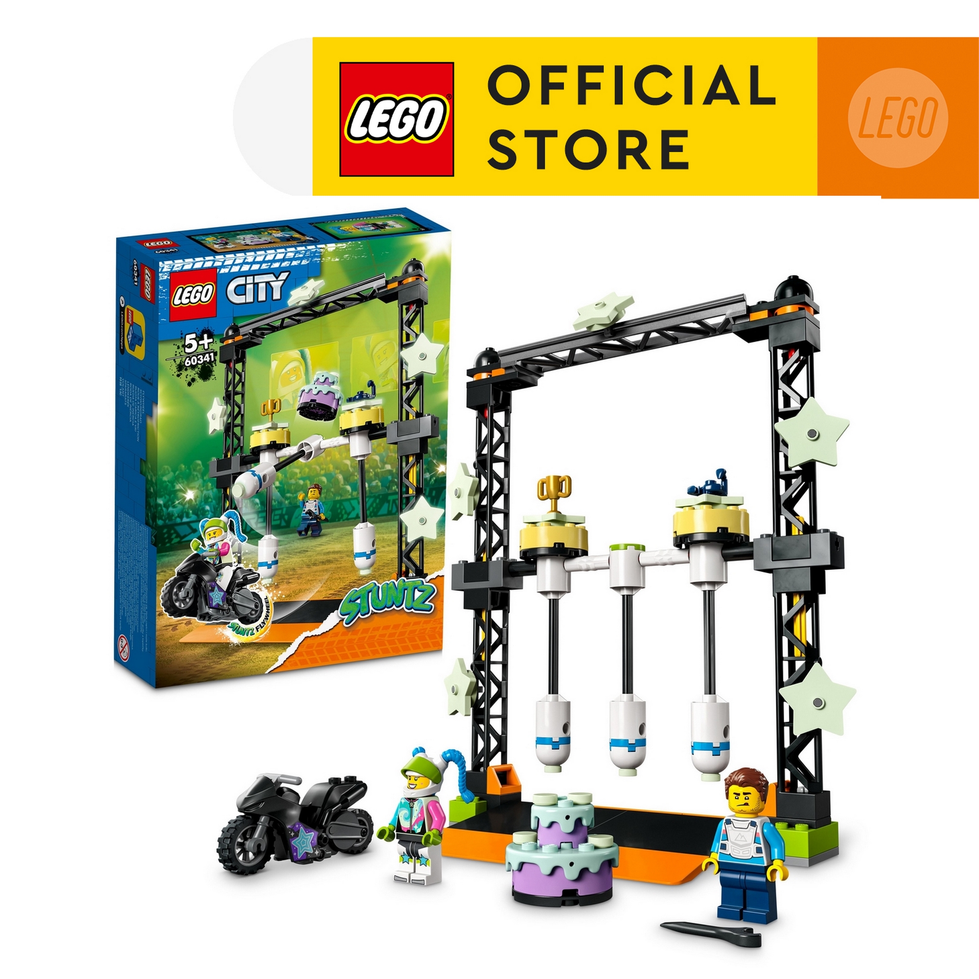 LEGO City 60341 Thử thách Vượt Búa Tạ Xoay Vòng (117 chi tiết)