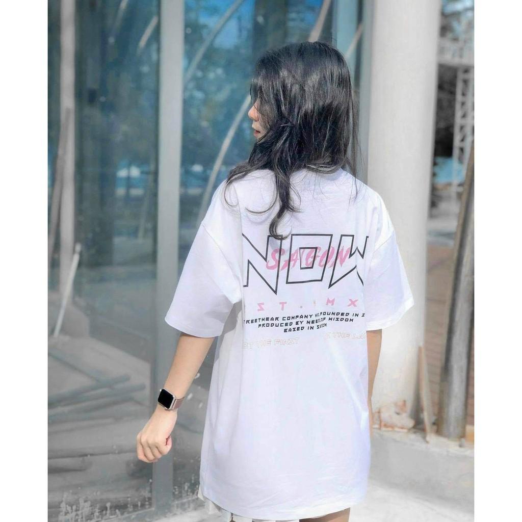 Áo Thun Local Brand Now Saigon Nam Nữ Tay Lỡ Oversize Unisex Full Mạc