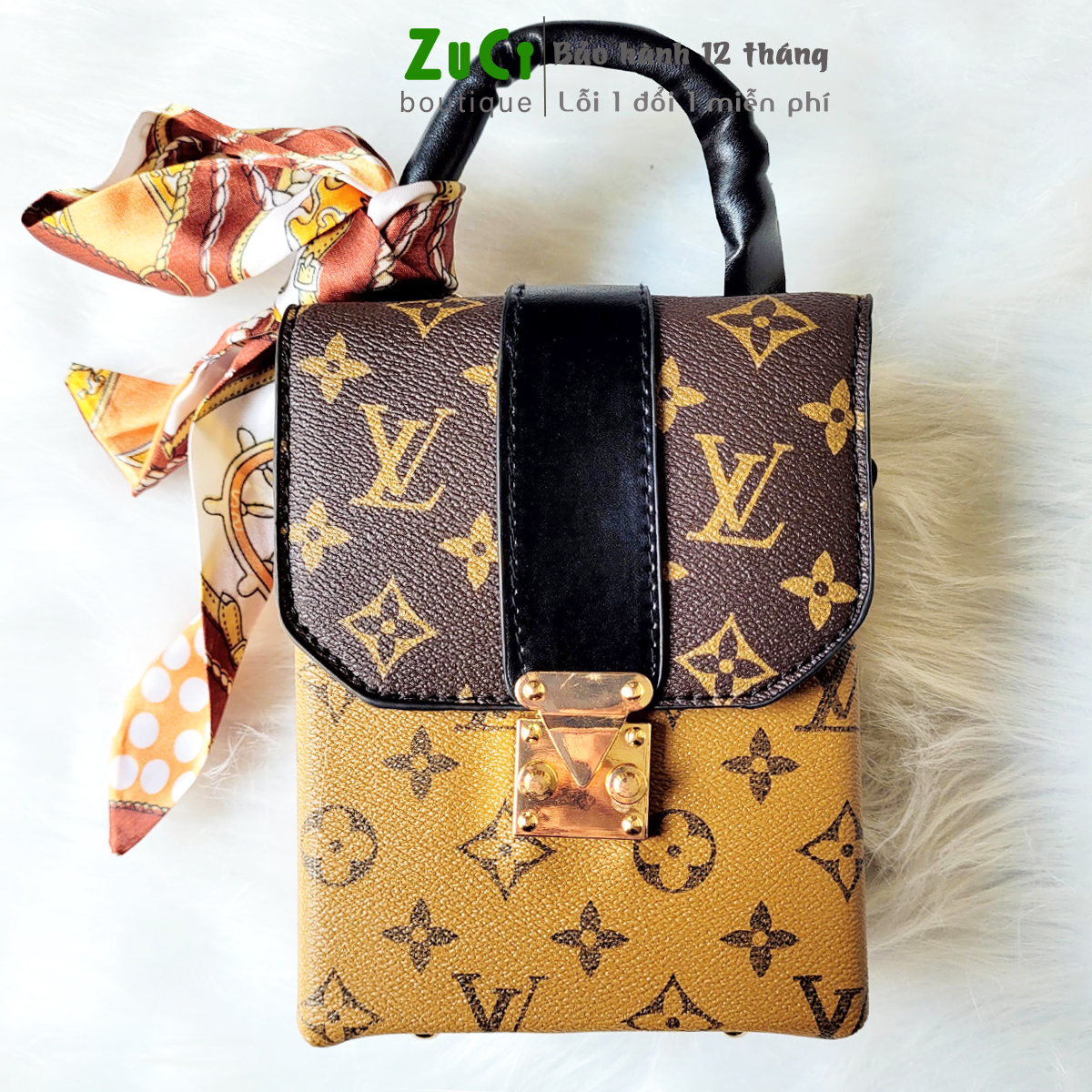 Túi xách, túi đeo vai nữ ZuCi A11 size 17cm dáng cốp đi chơi, đi làm đựng điện thoại, mỹ phẩm