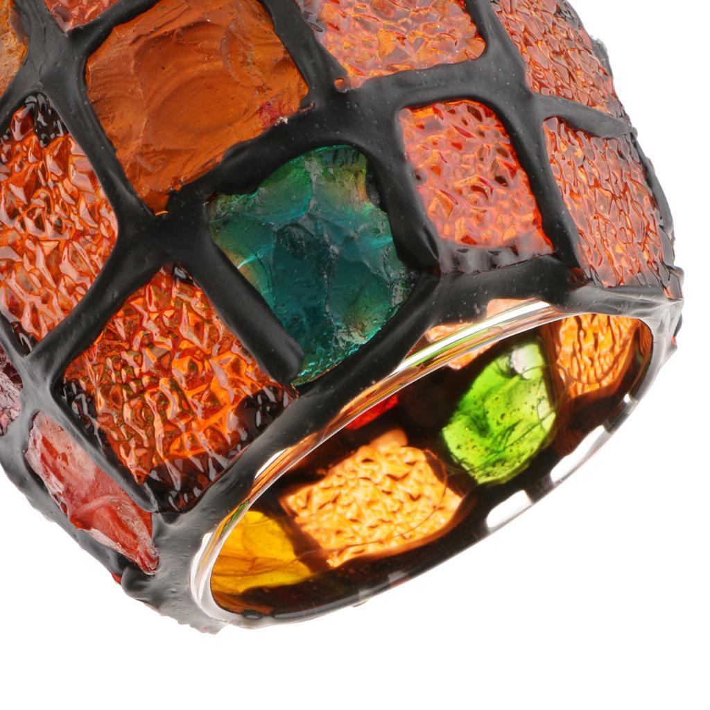 2Pcs Retro Colorful Ceiling Pendant Lamp Light Chandelier Shade Lampshade 1#