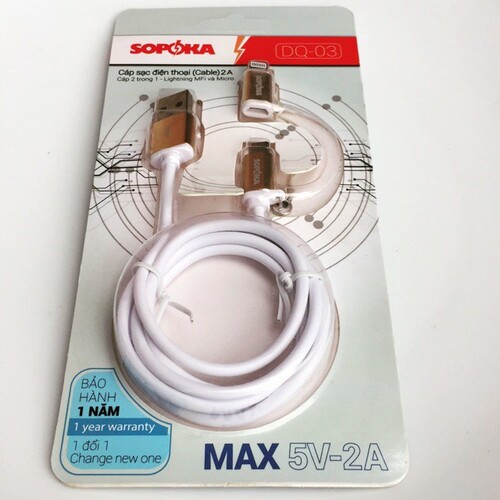 Dây Cáp Sạc Điện Thoại Đa Năng DQ-03 SOPOKA