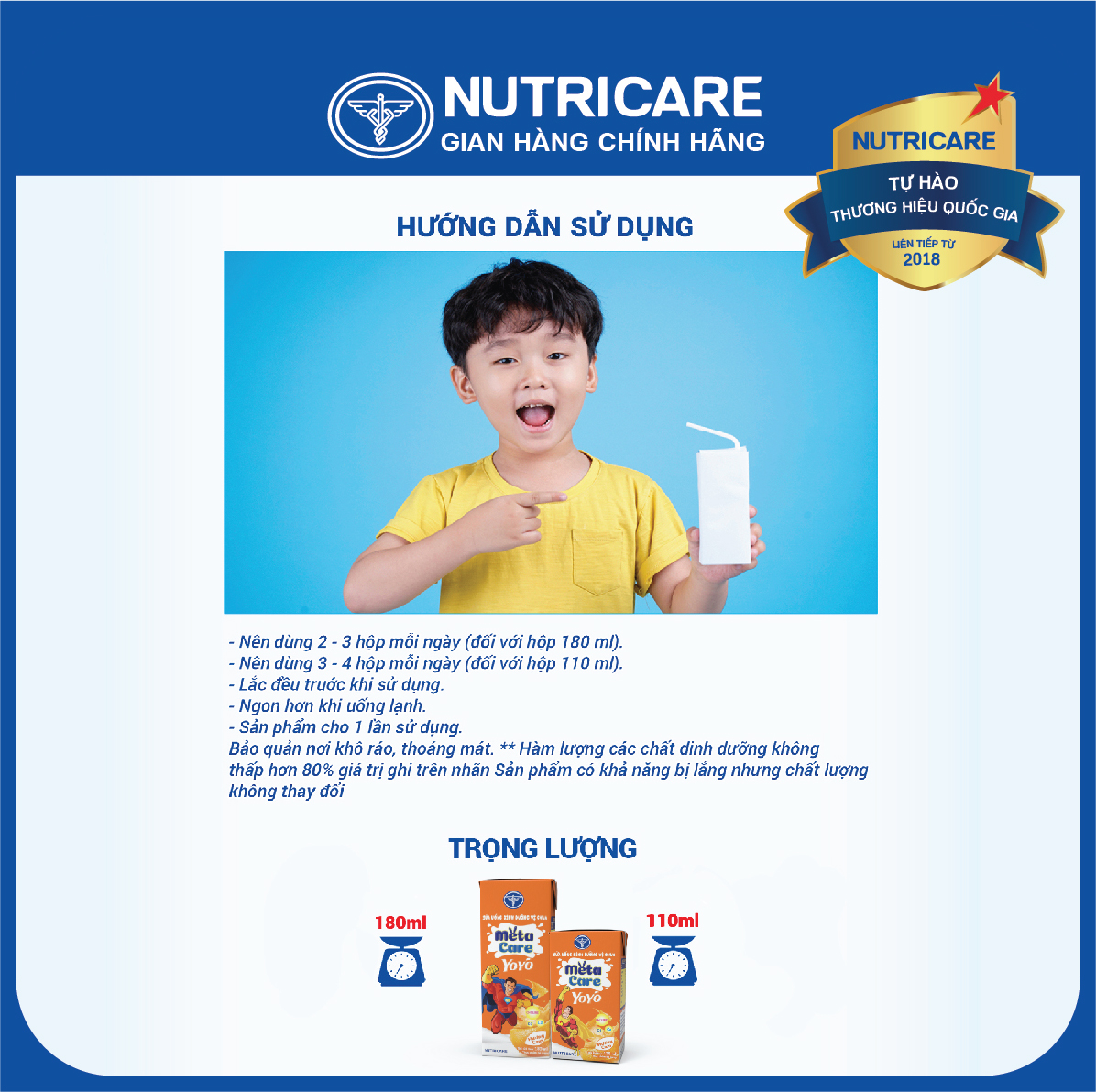 [Mua 11 lốc tặng 1] Sữa nước Nutricare MetaCare Yoyo vị chua hương cam (110ml)