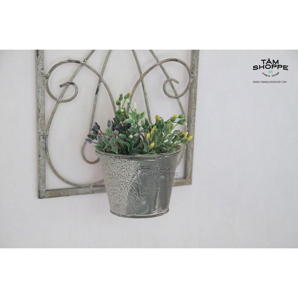 KỆ SẮT MỸ NGHỆ ÁP TƯỜNG VINTAGE SỐ 11