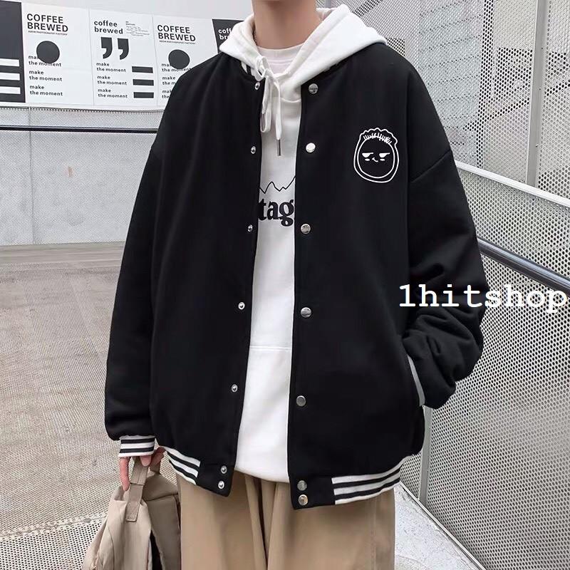 Áo Khoác BOMBER MẶT CƯỜI Nam Nữ Ulzzang Unisex