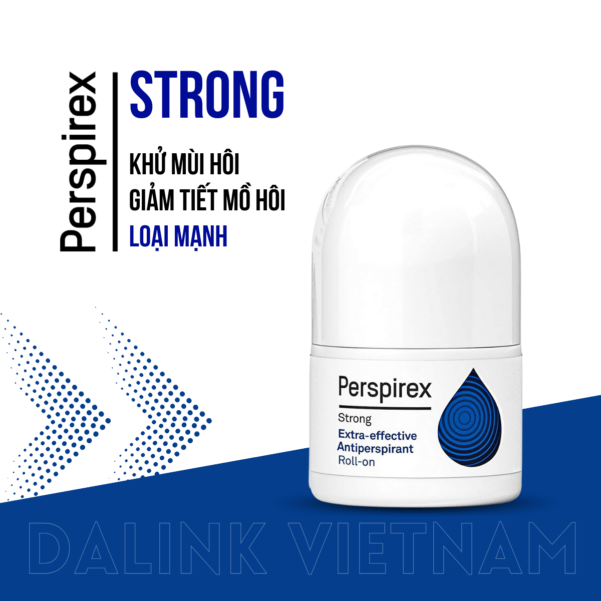 Lăn nách Perspirex Strong: lăn khử mùi hôi nách và ngăn tiết mồ hôi loại mạnh 20ml