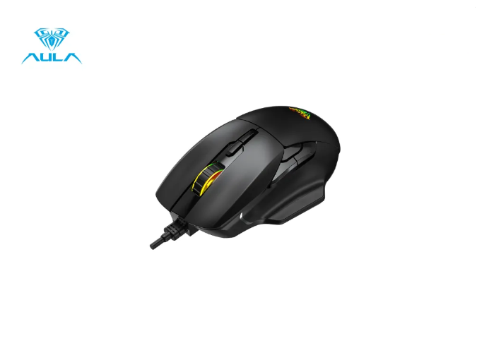 Chuột gaming có dây AULA F815 màu đen - Hàng chính hãng