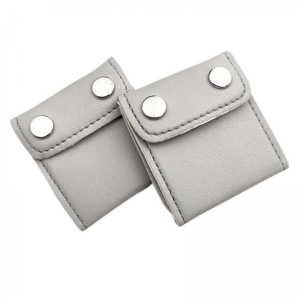 2x2Pcs Car Seatbelt Adjuster  for Kids Adults gray snap button
