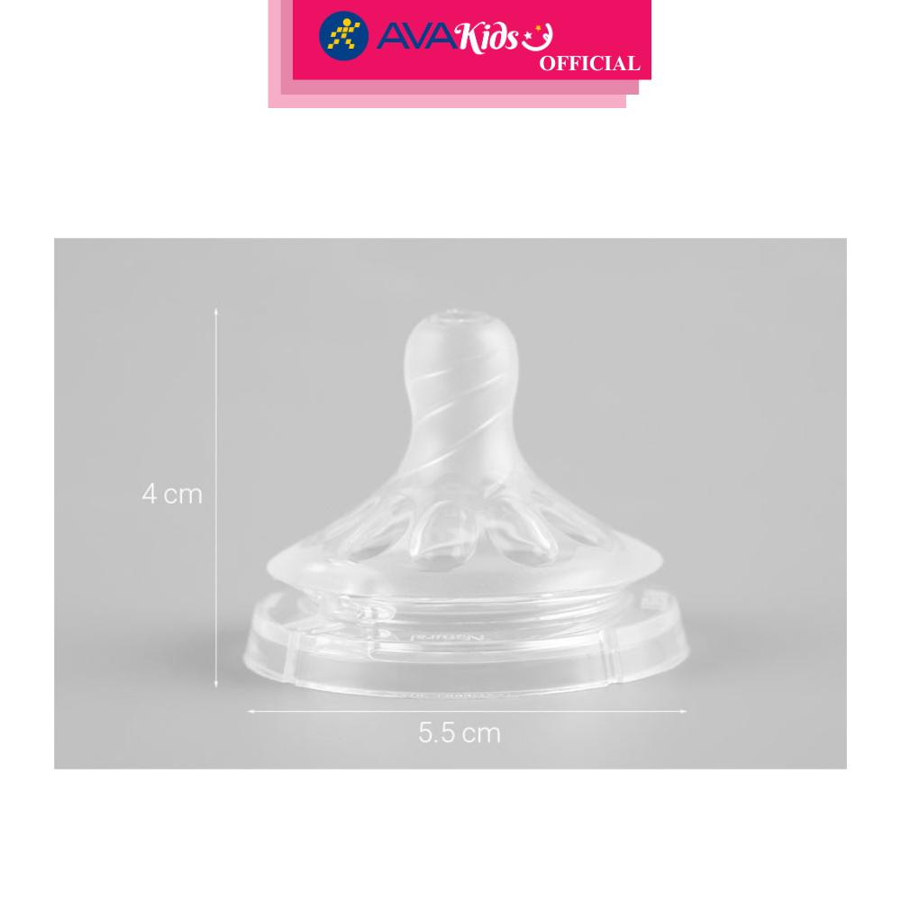 Bộ 2 núm ti Philips Avent SCF652/23 cổ rộng size 2 (1 - 3 tháng) - Hàng Chính Hãng