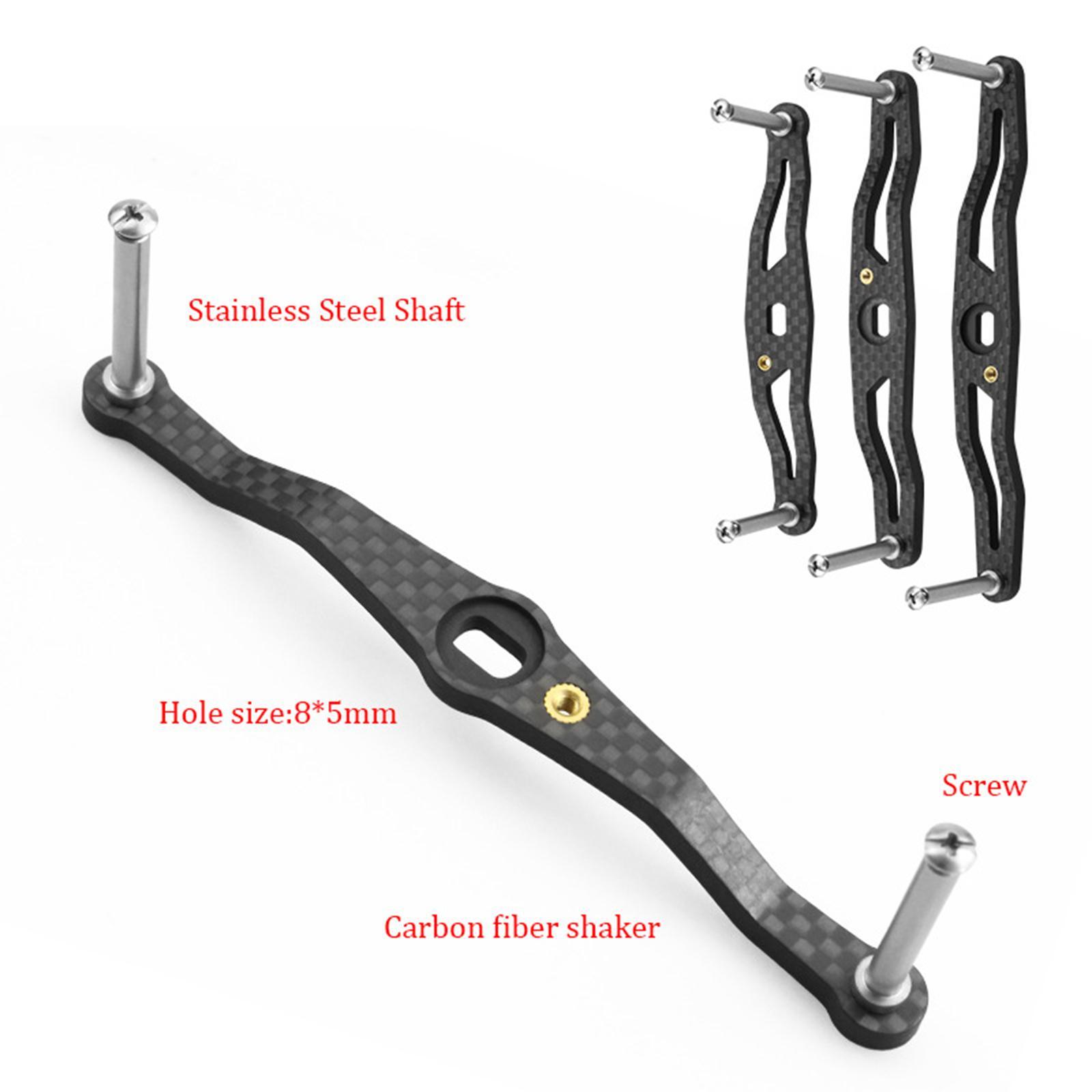 Carbon Baitcasting Reel Handle Left Right Handle Crank Accessory for Casting Reel
