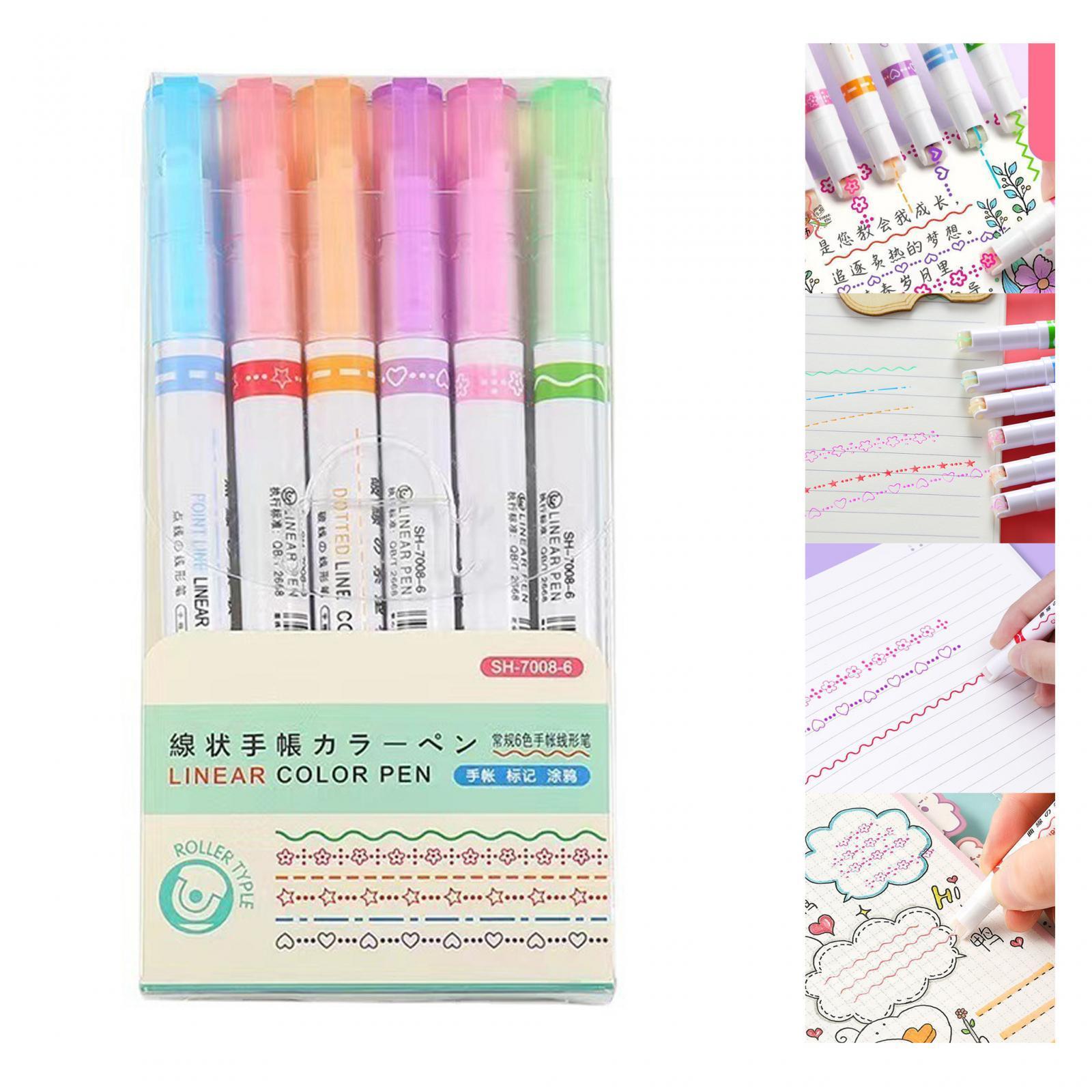 Journal Pens Highlighters Pen Set Glitter Marker DIY Art Crafts Outline Pen Marker Pen for Birthday Scrapbooking School Photo Album Greeting