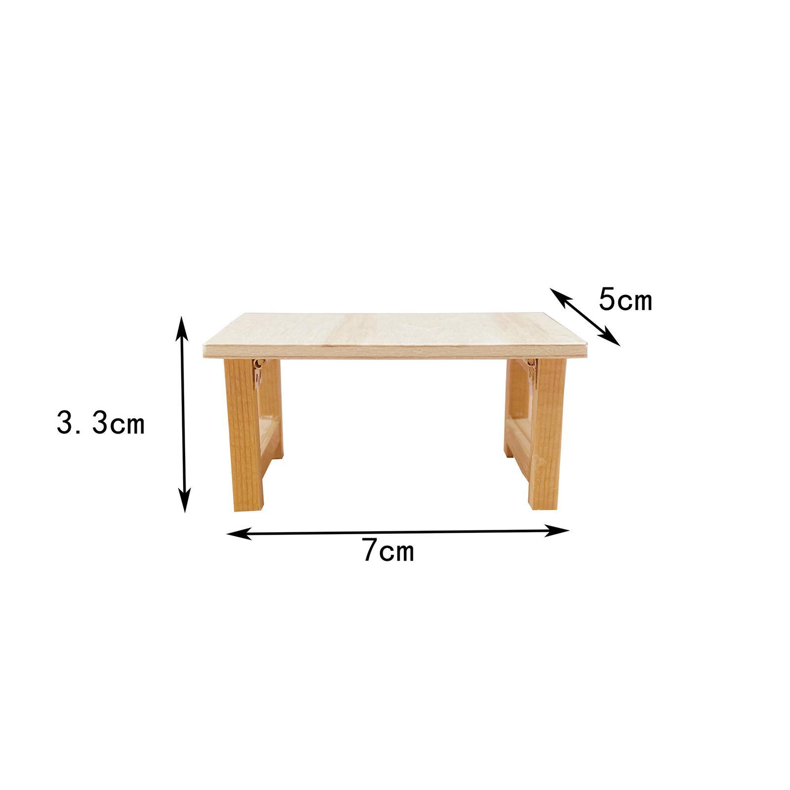 Miniature Dollhouse Table Decor Handmade Children Toy Simulated Furniture Model Pretend Play Gifts for Girls Children Birthday Gifts