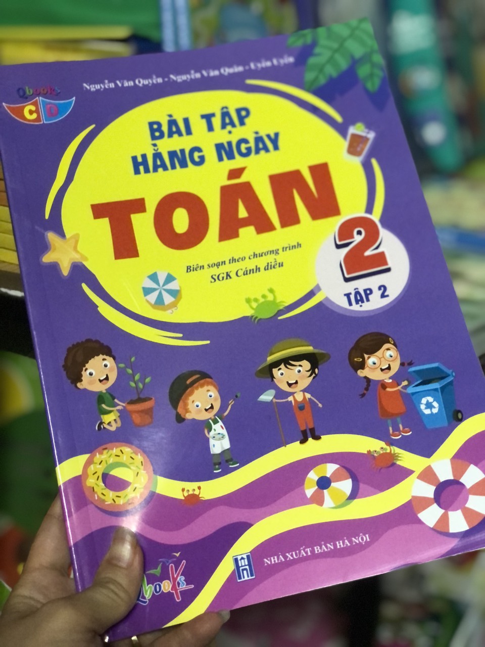 Sách - Combo Bài Tập Hằng Ngày - Toán và Tiếng Việt Lớp 2 - cánh diều - Tập 1, 2  ,