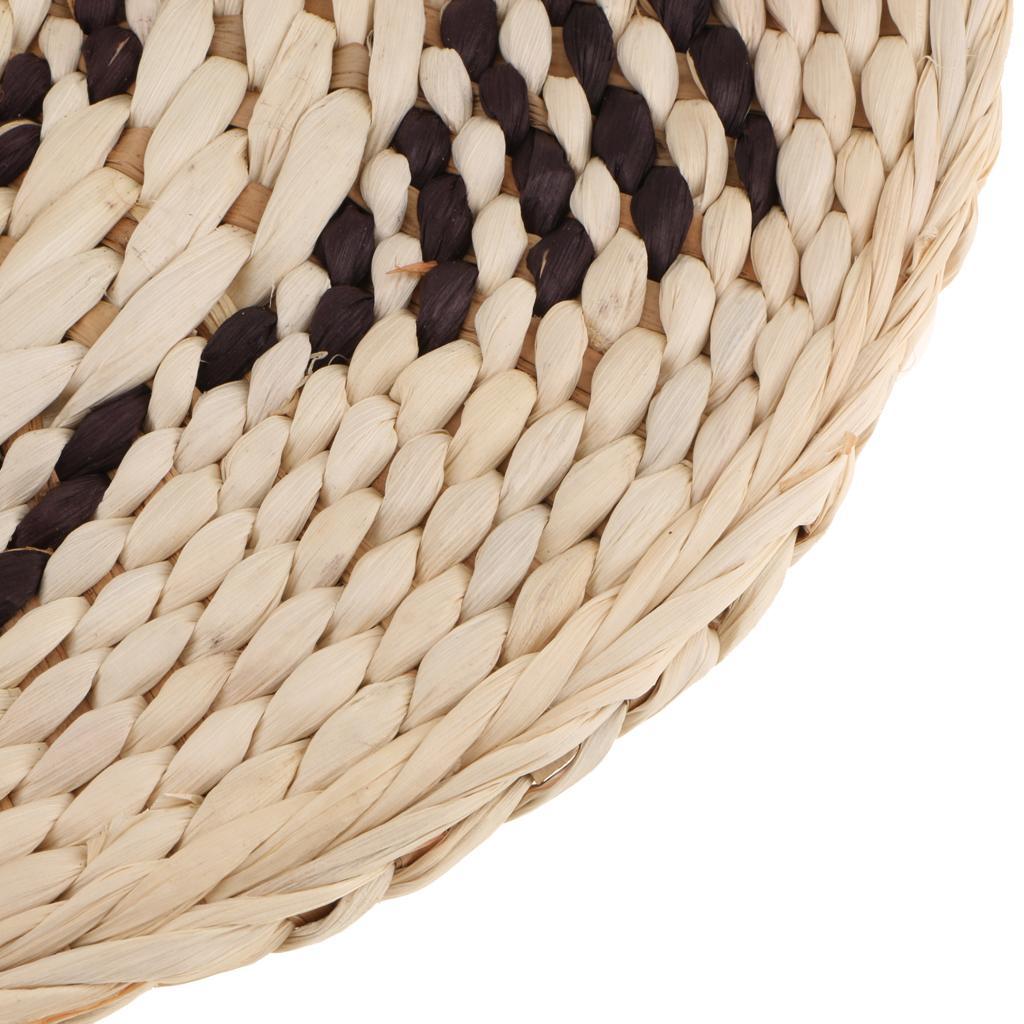 Japanese Style Handmade Straw Woven Seat Cushion Tatami Dia. 48cm