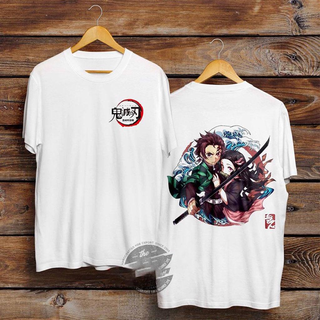 BST Áo Thun KIMETSU NO YAIBA Siêu Đẹp | Áo Phông DEMON SLAYER Tanjirou | Giyuu | Zenitsu | Nezuko Tshirt