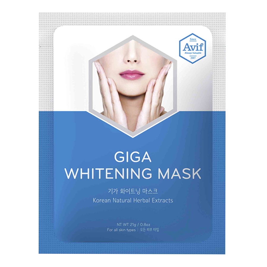 Combo 10 Mặt Nạ Avif Dưỡng Trắng Da Avif Giga Whitening Mask (21g x 10)