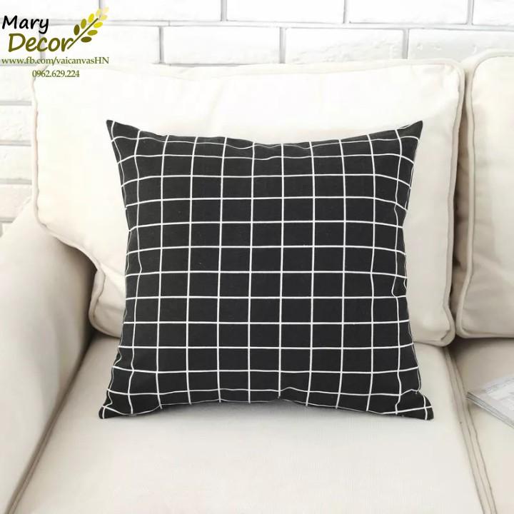 Gối tựa ghế sofa vuông cao cấp trang trí phòng khách 45*45cm 99+ mẫu