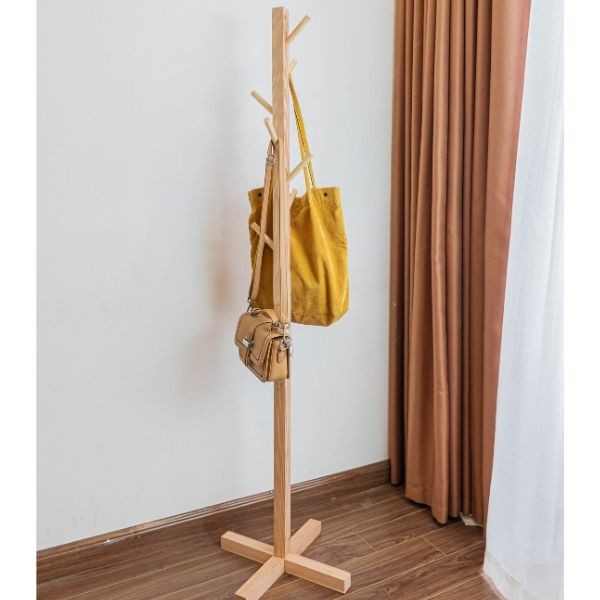 CÂY TREO ĐỒ BẰNG GỖ SANG TRỌNG , TIẾT KIỆM DIỆN TÍCH