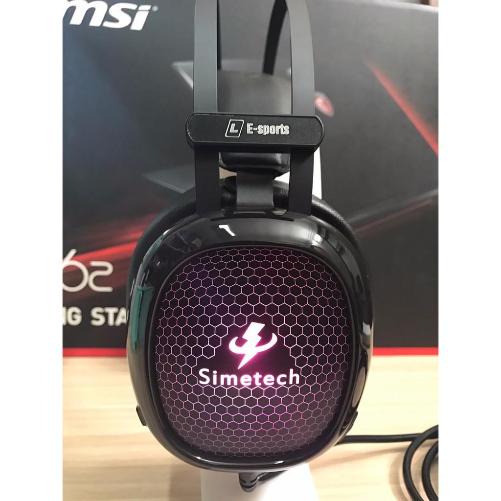 HEADPHONE GAME SIMETECH ESPORTS ĐÈN LED ĐỔI MÀU - HÀNG CHÍNH HÃNG