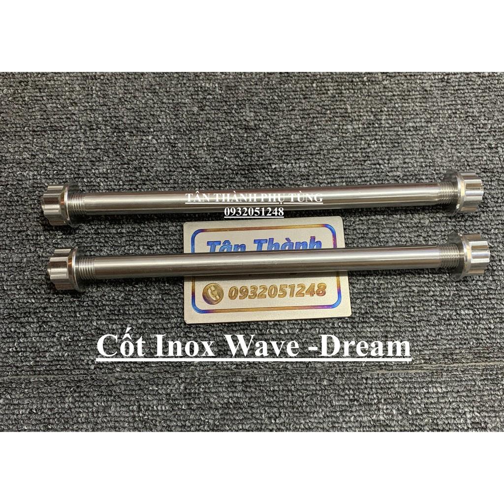 Cốt Inox kèm Tán đầu bích dành cho xe DREAM, WAVE