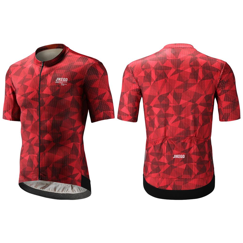 Jikego Man Cycling Maillot MTB Jersey Mountain Bike áo sơ mi xe đạp áo thun áo phông Maillot Ciclismo nhanh chóng khô Color: red Size: XXL