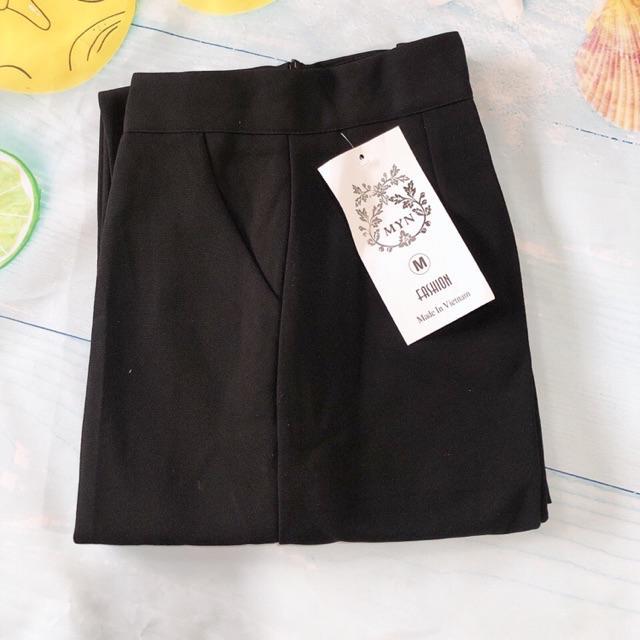 Quần culottes ống đứng, dáng dài eo thon chất tuyết mưa cao cấp, daỳ dặn, không bai, không xù