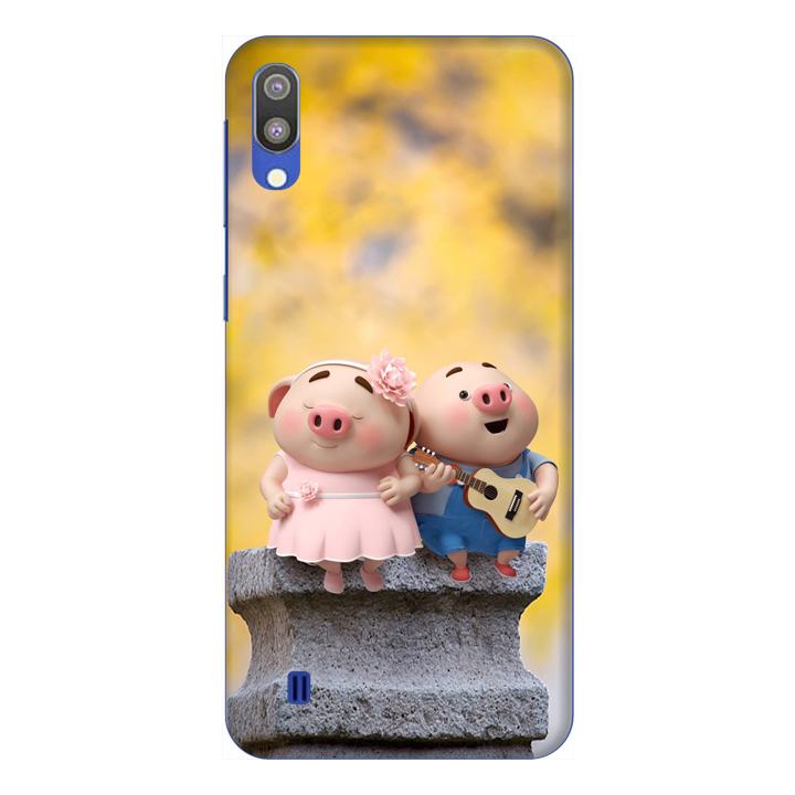Ốp lưng dành cho điện thoại Samsung Galaxy M10 hình Heo Con Hạnh Phúc - Hàng chính hãng