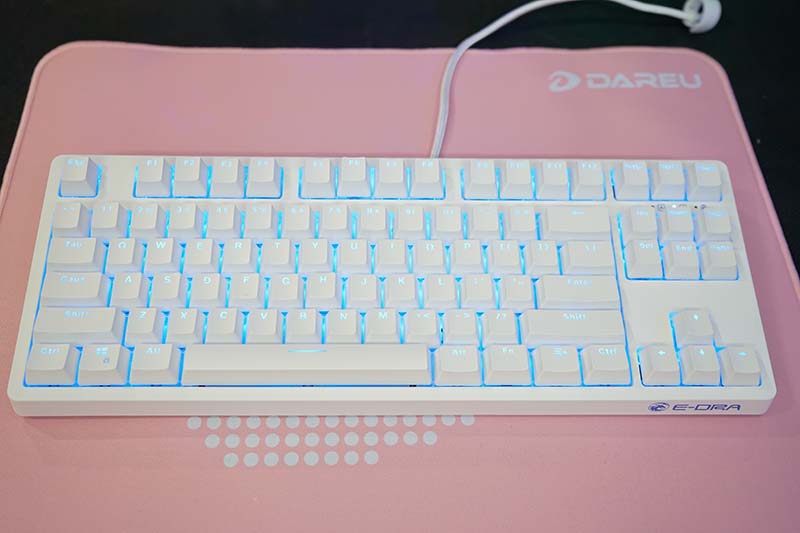 Bàn phím cơ E-DRA EK387 White Edition - Hàng chính hãng
