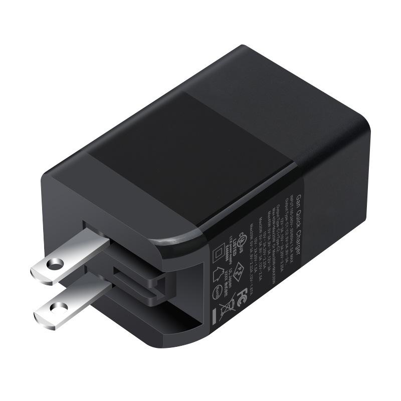 Giá thấp nhất gallium nitride PD65W Bộ sạc nhanh GaN tiêu chuẩn Hoa Kỳ PPS đa giao thức kép C nhận dạng thông minh bộ sạc gallium nitride