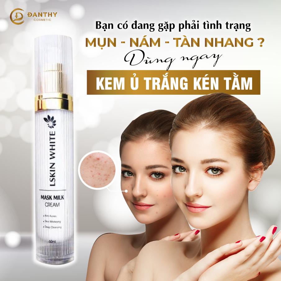 Ủ Trắng Nuôi Da Kém Tằm Lskin White - Dung tích 60ml