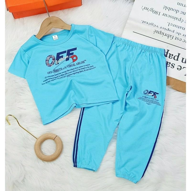 Bộ thun cotton 4 chiều in hình siêu đẹp cho bé gái bộ tay ngắn quần dài cotton 4c