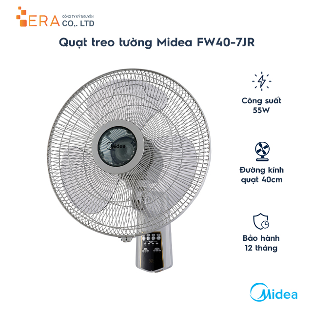 Quạt Điện Treo Tường Midea FW40-7JR - Hàng chính hãng